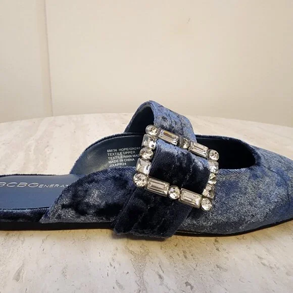 BCBGeneration Womens Hope Squ Naval Blue Velvet from Macy’s - c019 - Picture 3 of 9